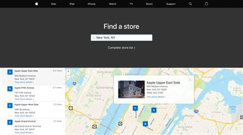 Store Finder Page .